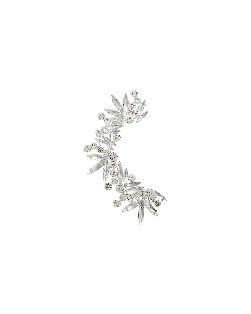 8 by Yoox RHINESTONES HEARCUFF  - SCHMUCK und UHREN - Einzelne Ohrringeauf YOOX.COM Silber