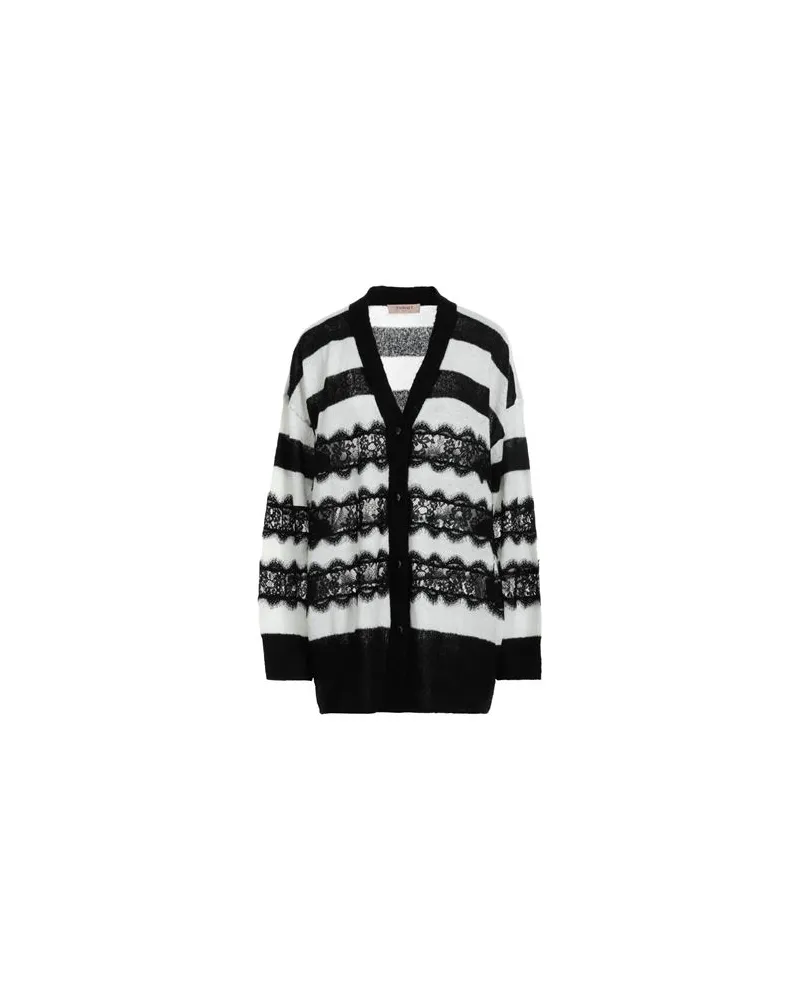 Twin-Set STRICKWAREN - Strickjackenauf YOOX.COM Schwarz