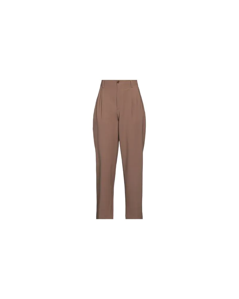 PLAN C HOSEN & RÖCKE - Hosenauf YOOX.COM Braun
