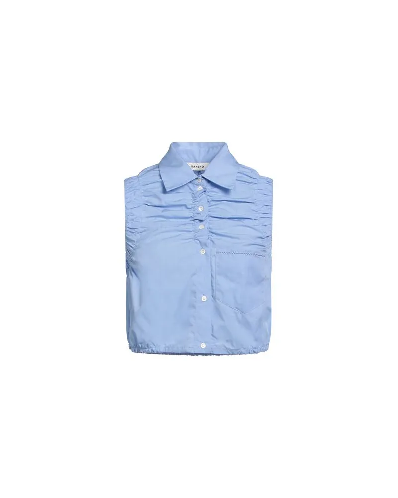 Sandro TOPS - Hemdenauf YOOX.COM Azurblau