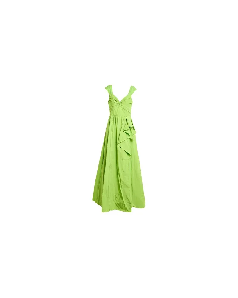 Marchesa KLEIDER - Maxi-Kleiderauf YOOX.COM Limettengrün