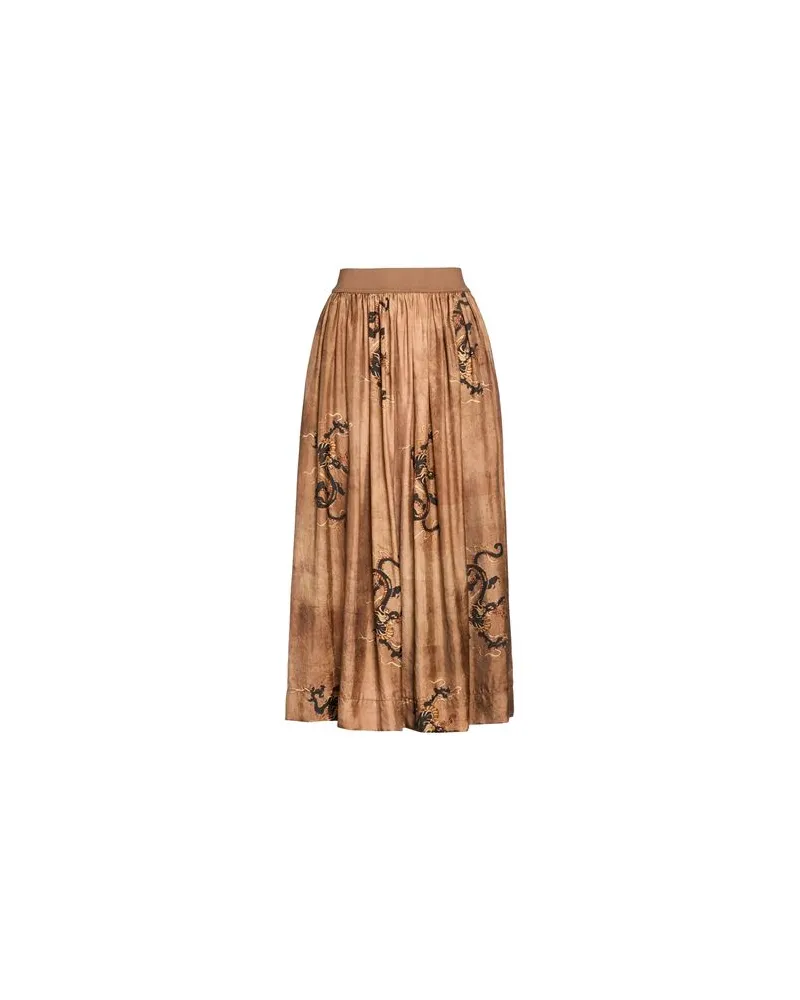 Uma Wang HOSEN & RÖCKE - Midi-Röckeauf YOOX.COM Hellbraun