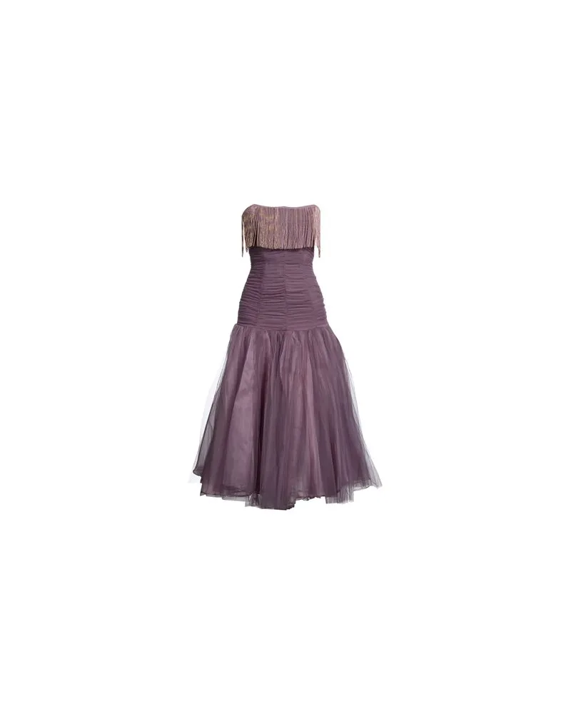 Elisabetta Franchi KLEIDER - Midi-Kleiderauf YOOX.COM Dunkelviolett