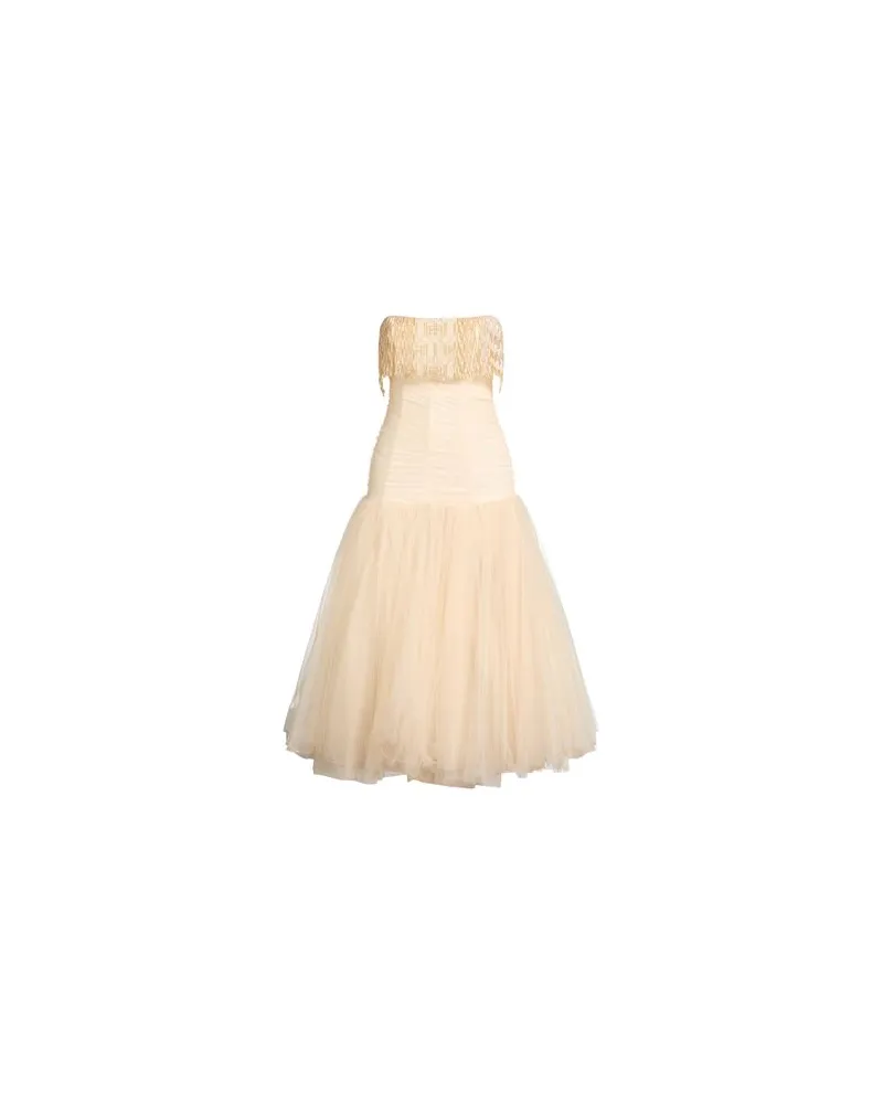 Elisabetta Franchi KLEIDER - Midi-Kleiderauf YOOX.COM Pastellgelb