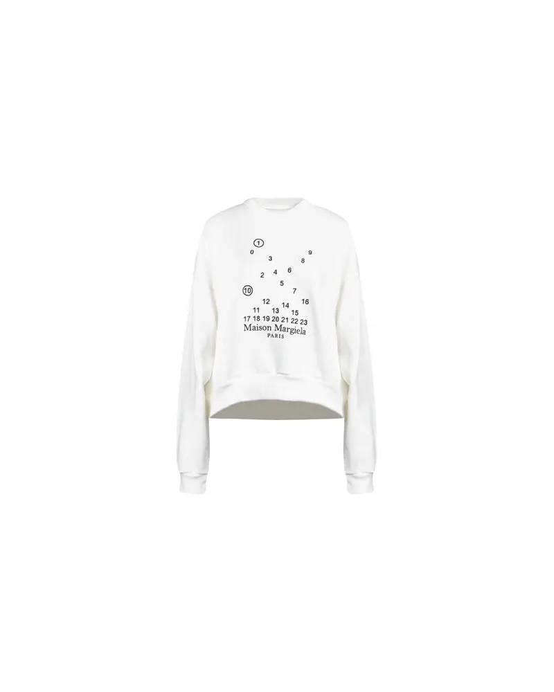 Maison Margiela TOPS - Sweatshirtsauf YOOX.COM Weiß