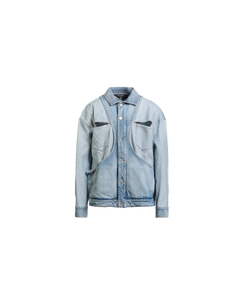 Balmain JACKEN & MÄNTEL - Jeansjacken/Mäntelauf YOOX.COM Blau