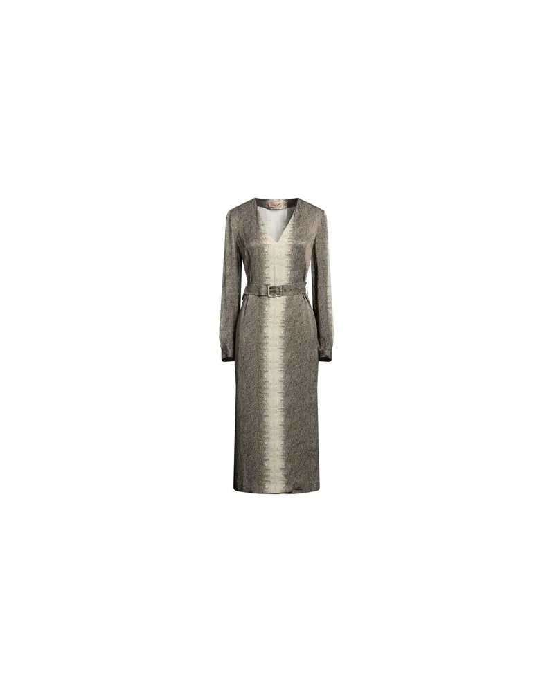 Twin-Set KLEIDER - Midi-Kleiderauf YOOX.COM Militärgrün