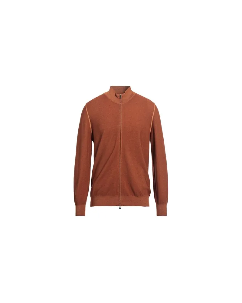 Gran Sasso LUXURY - STRICKWAREN - Strickjackenauf YOOX.COM Rostrot