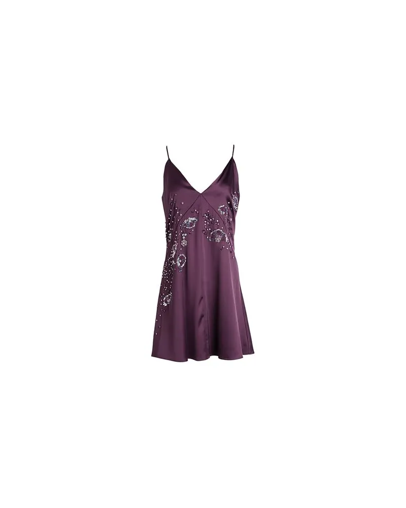 MAX&Co. ESSERE - KLEIDER - Mini-Kleiderauf YOOX.COM Pflaume