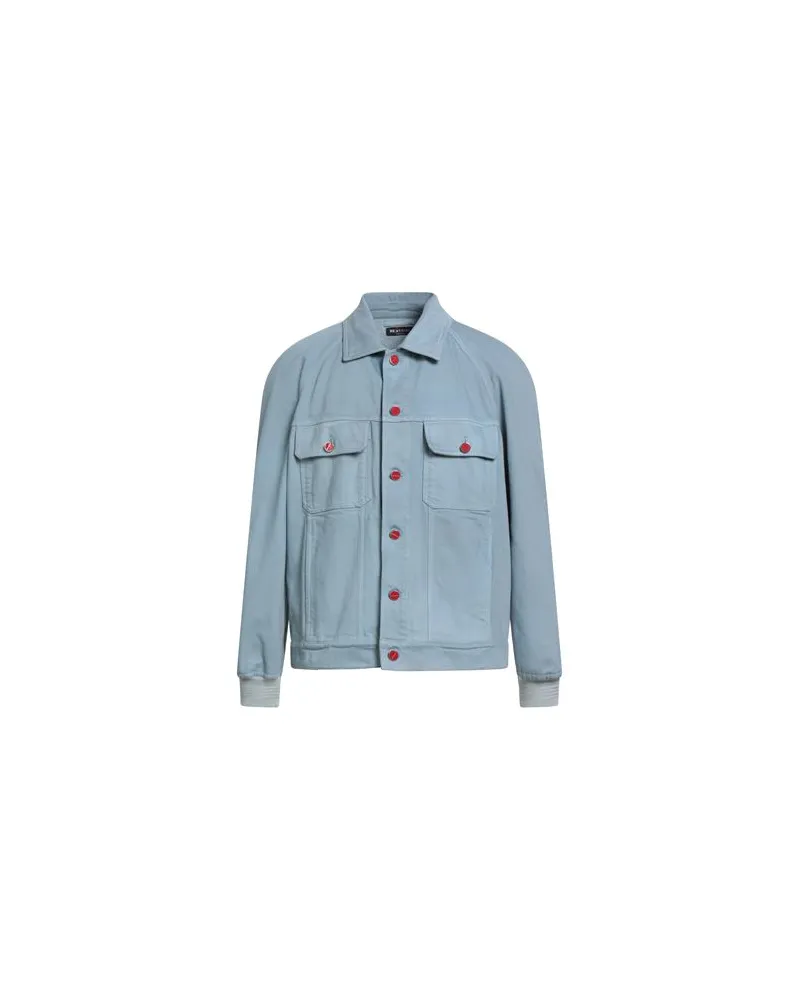 Kiton JACKEN & MÄNTEL - Jeansjacken/Mäntelauf YOOX.COM Himmelblau