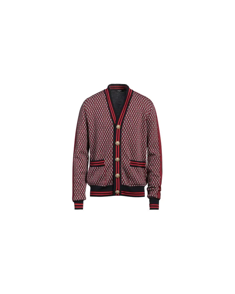 Balmain STRICKWAREN - Strickjackenauf YOOX.COM Rot