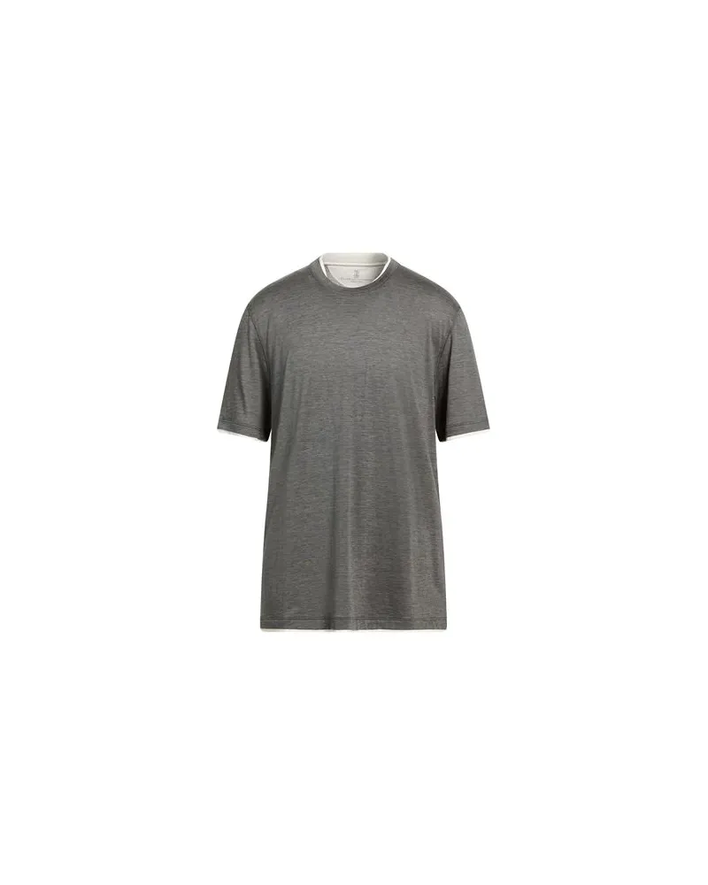 Brunello Cucinelli TOPS - T-shirtsauf YOOX.COM Braungrau