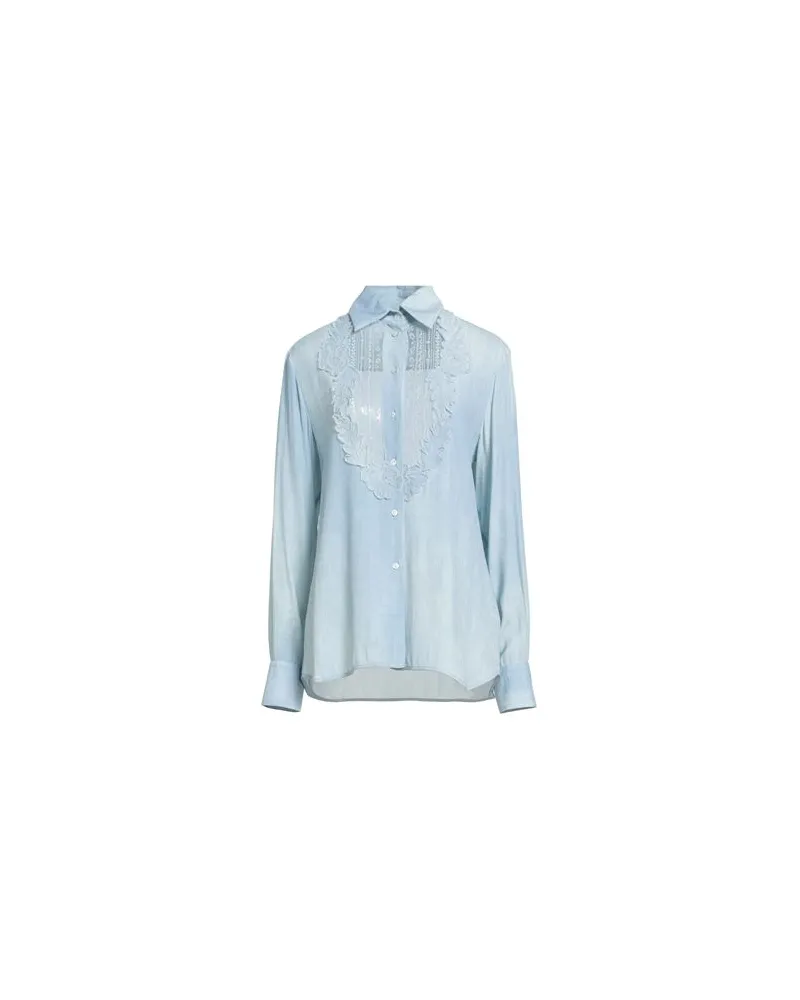 Ermanno Scervino TOPS - Hemdenauf YOOX.COM Himmelblau