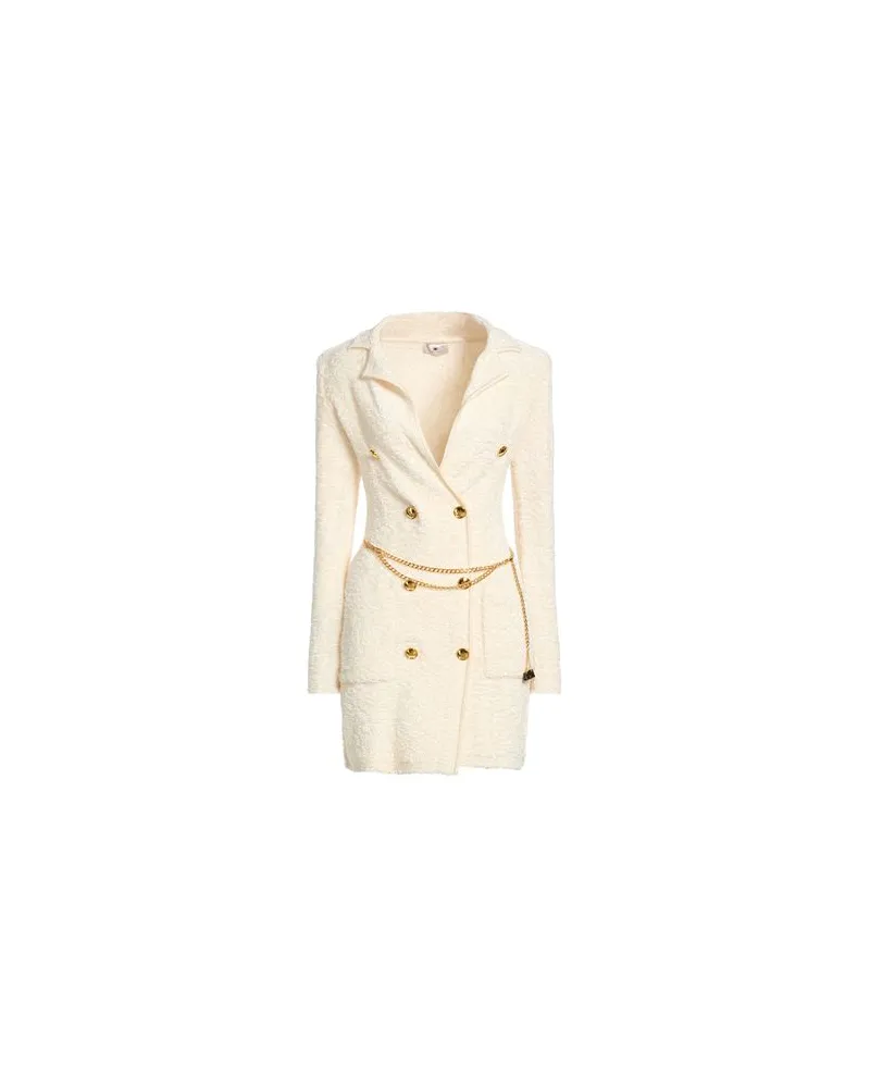 Elisabetta Franchi KLEIDER - Mini-Kleiderauf YOOX.COM Elfenbein