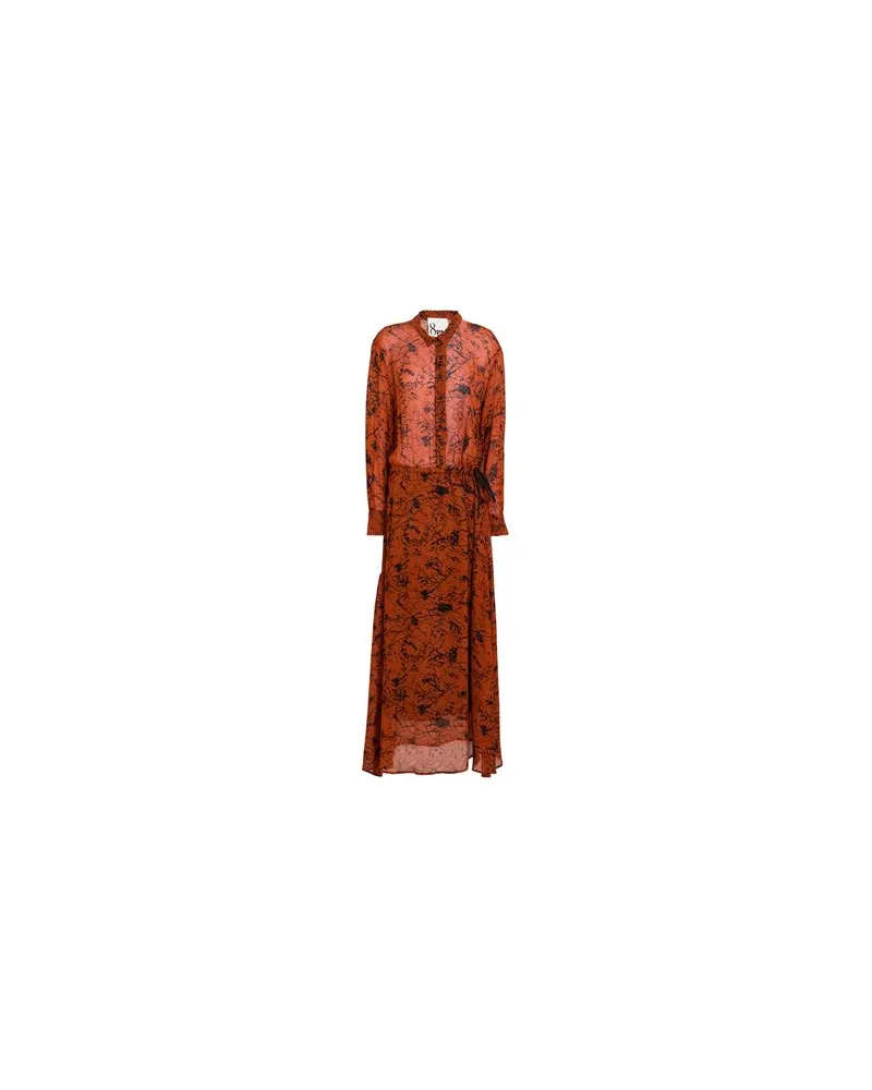 8PM KLEIDER - Maxi-Kleiderauf YOOX.COM Braun