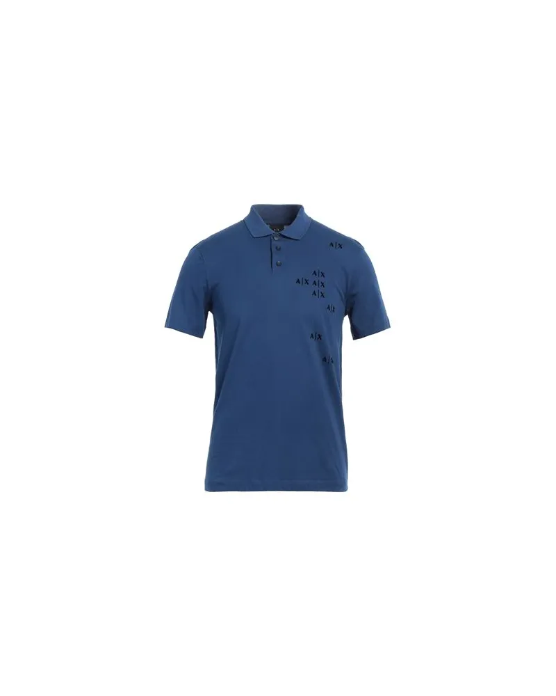 Armani Exchange TOPS - Poloshirtsauf YOOX.COM Marineblau