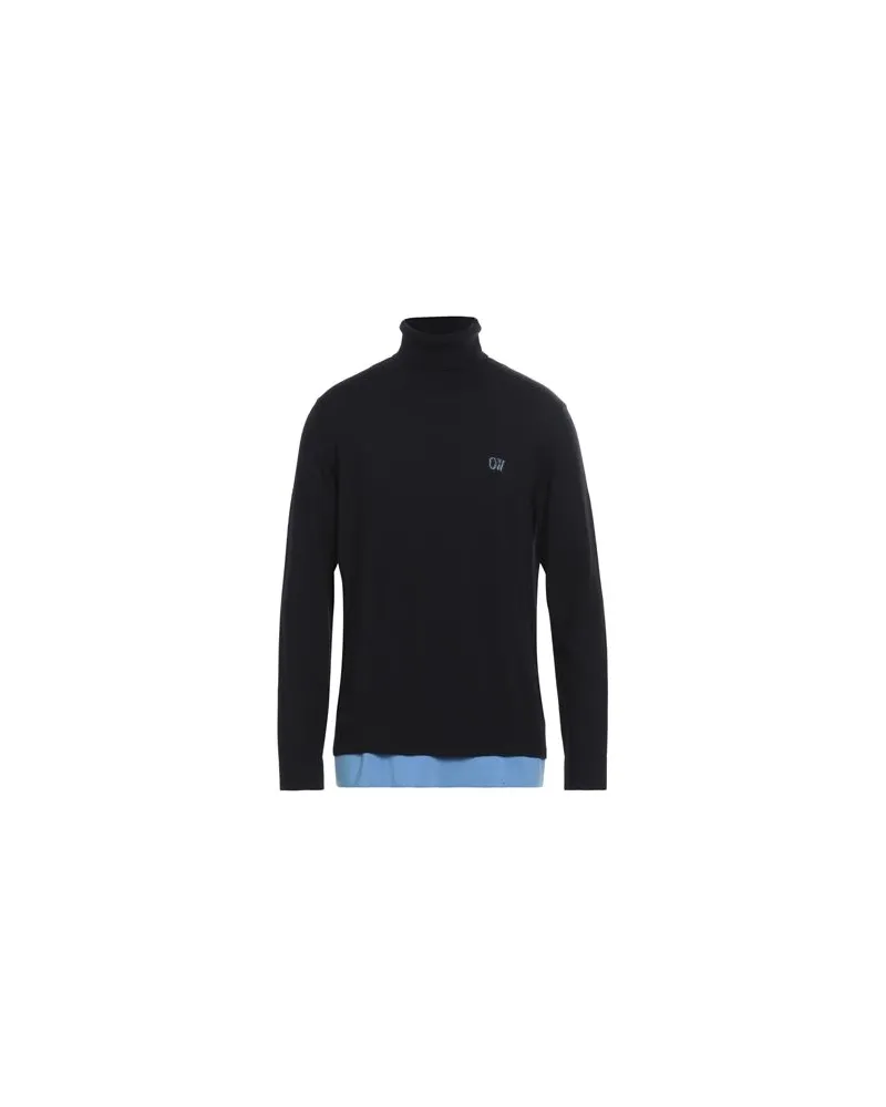 OFF-WHITE STRICKWAREN - Rollkragenpulloverauf YOOX.COM Nachtblau