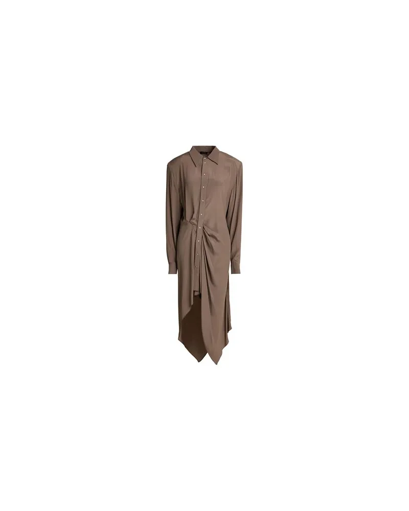 Thierry Mugler KLEIDER - Maxi-Kleiderauf YOOX.COM Hellbraun