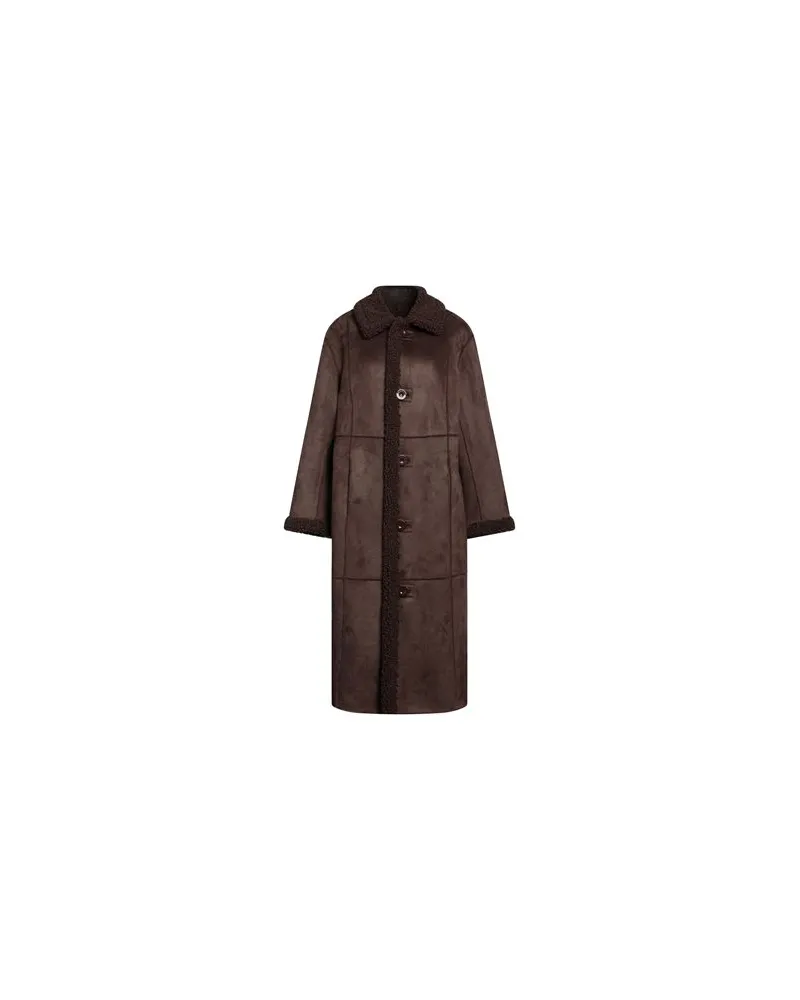 STAND JACKEN & MÄNTEL - Shearling- & Kunstfellauf YOOX.COM Braun