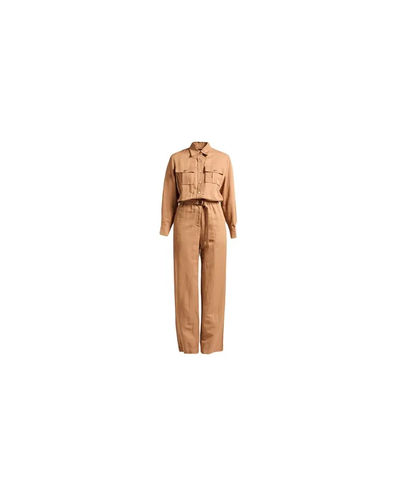 Maje OVERALLS - Jumpsuitsauf YOOX.COM Kamel