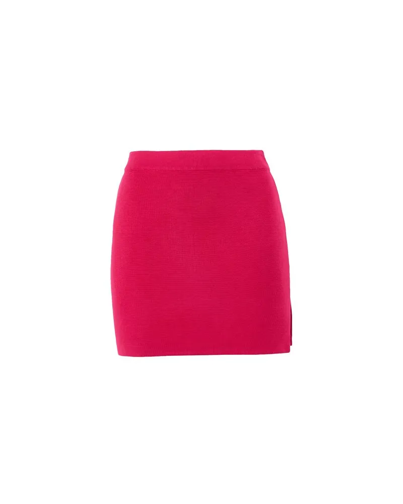 8 by Yoox KNIT SPLIT MINI SKIRT  - HOSEN & RÖCKE - Miniröckeauf YOOX.COM Fuchsia