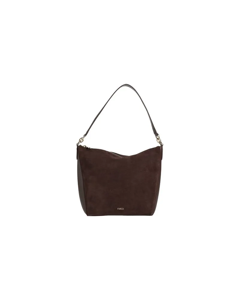 Furla TASCHEN - Schultertaschenauf YOOX.COM Schokobraun