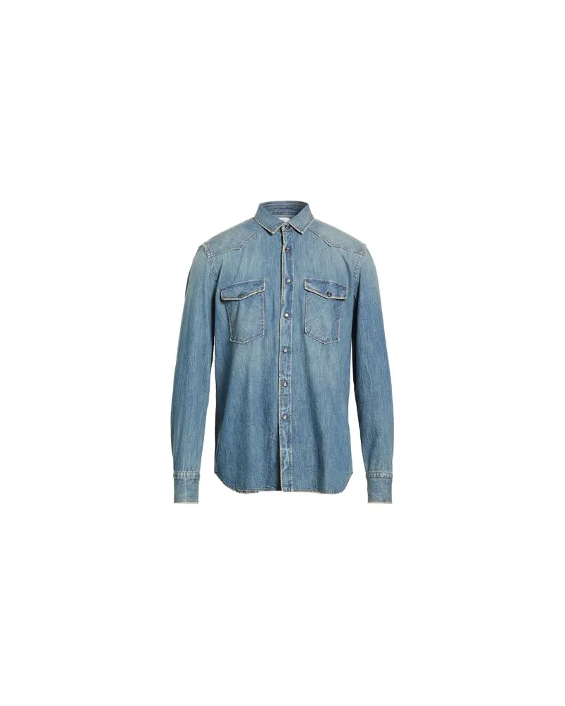PT TORINO TOPS - Jeanshemdenauf YOOX.COM Blau