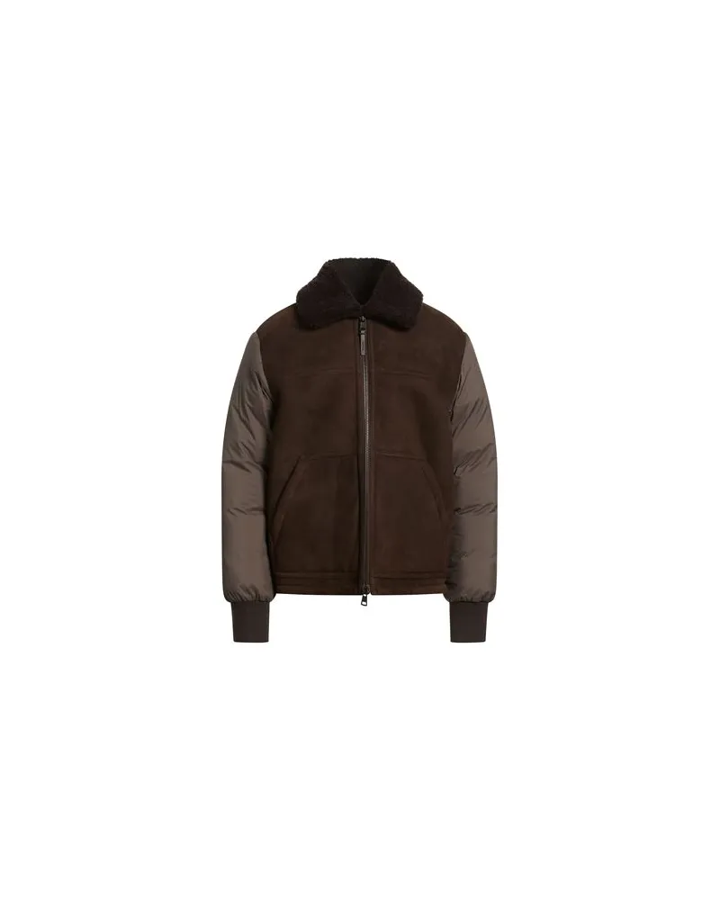 Moncler JACKEN & MÄNTEL - Pufferjacken & Daunenjackenauf YOOX.COM Dunkelbraun