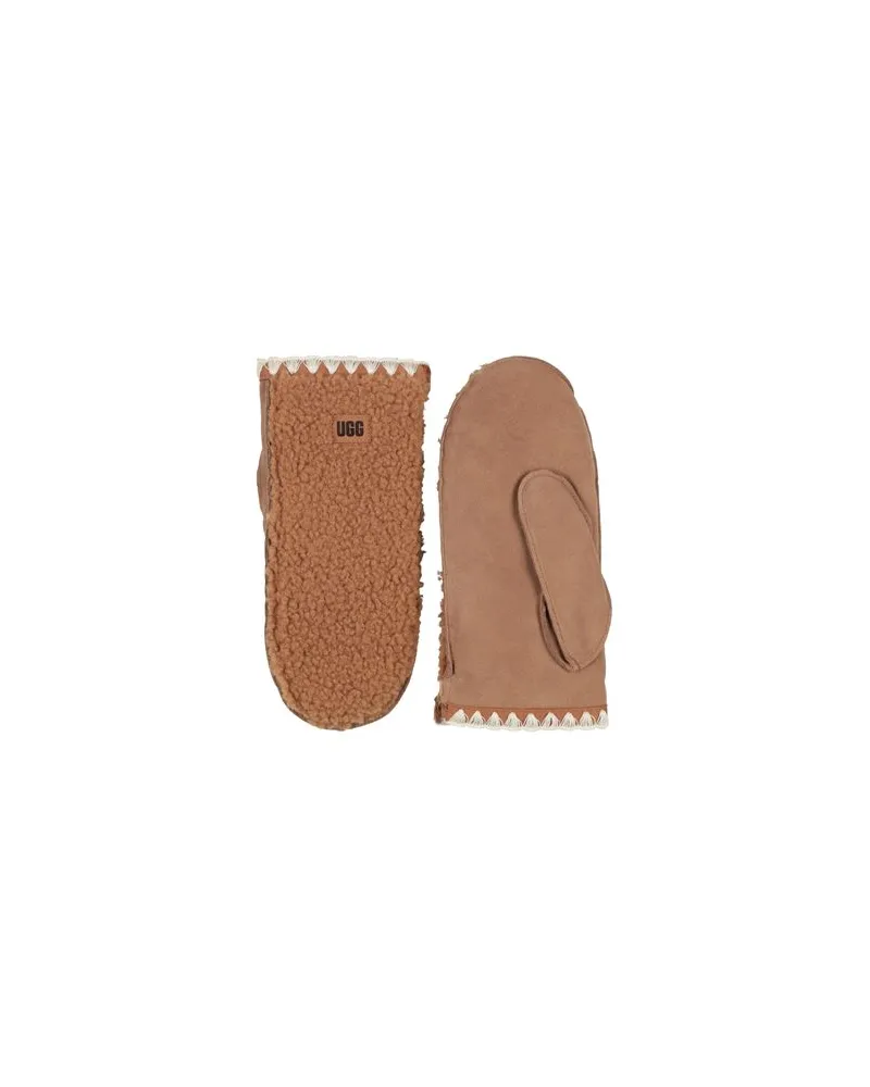 UGG FLUFF SCALLOPED MITTEN - ACCESSOIRES - Handschuheauf YOOX.COM Kamel