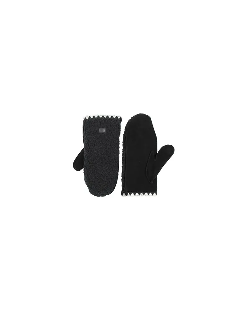 UGG FLUFF SCALLOPED MITTEN - ACCESSOIRES - Handschuheauf YOOX.COM Schwarz