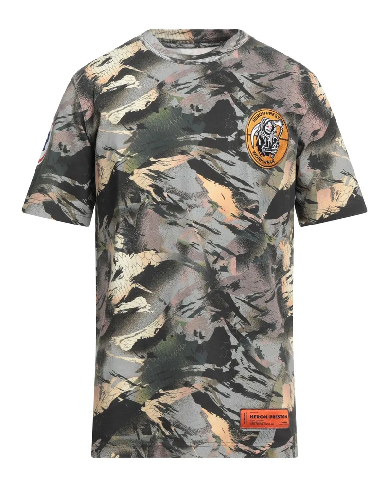 Heron Preston T-shirts Dunkelgrün