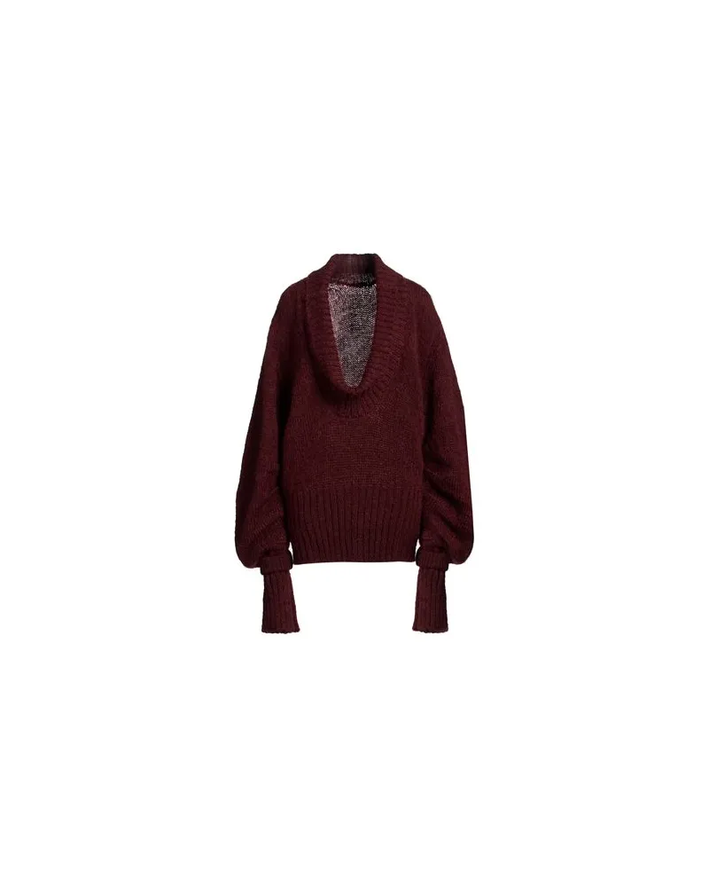 Dries van Noten STRICKWAREN - Rollkragenpulloverauf YOOX.COM Bordeaux