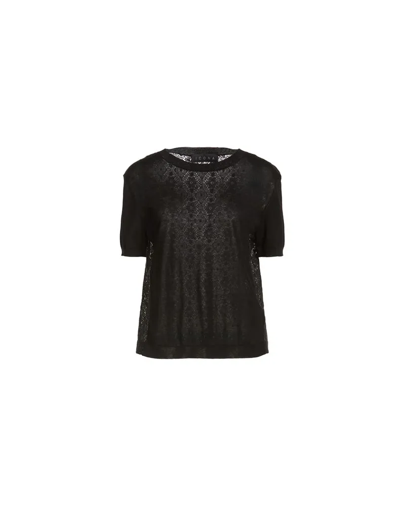 Icona By Kaos STRICKWAREN - Pulloverauf YOOX.COM Schwarz