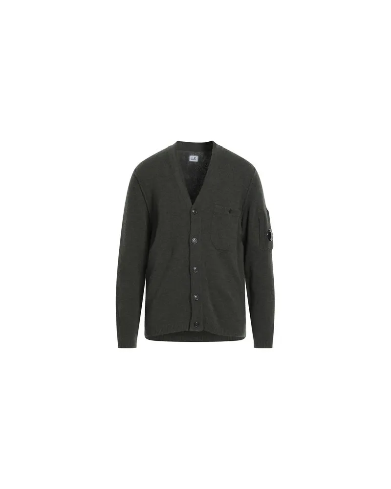 C.P. Company STRICKWAREN - Strickjackenauf YOOX.COM Militärgrün