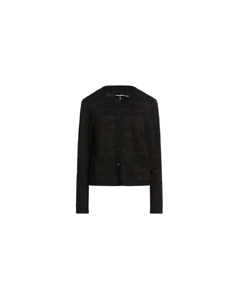 Karl Lagerfeld STRICKWAREN - Strickjackenauf YOOX.COM Schwarz