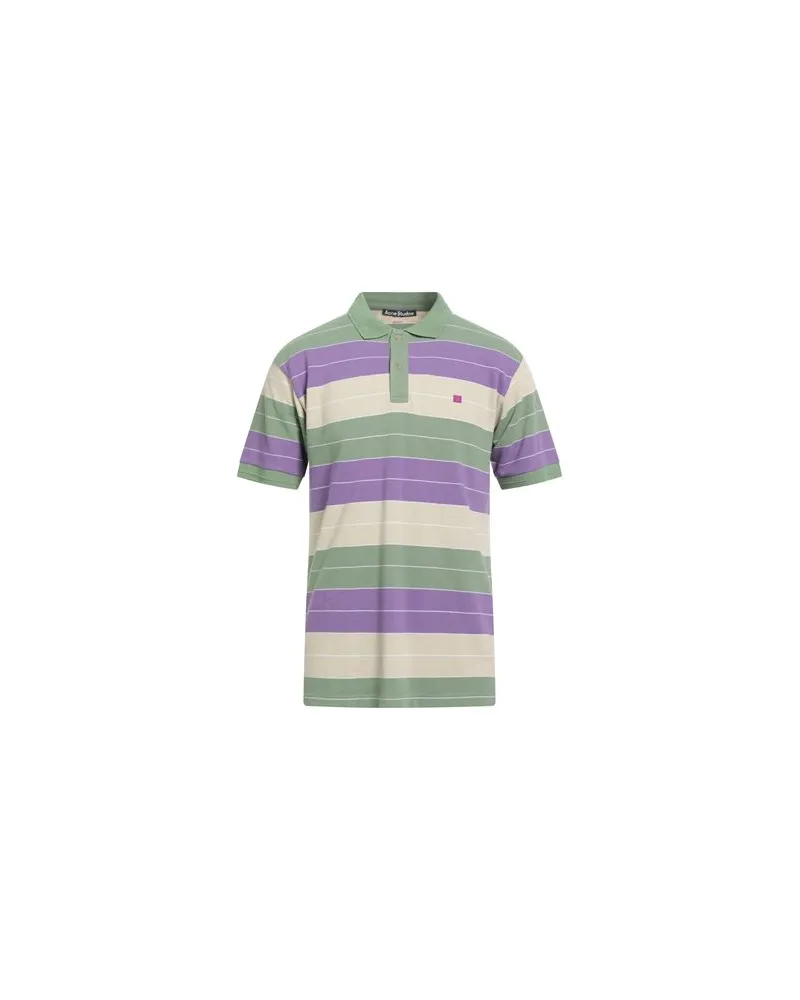 Acne Studios TOPS - Poloshirtsauf YOOX.COM Salbeigrün