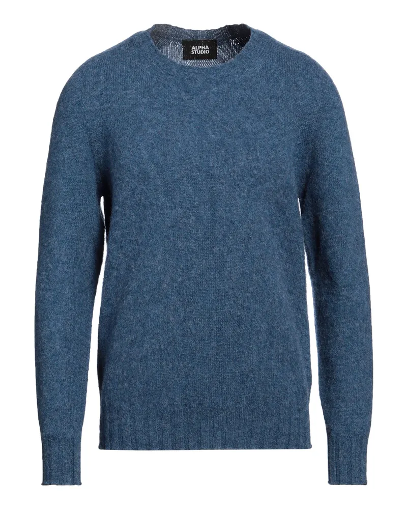 Alpha Studio Pullover Taubenblau