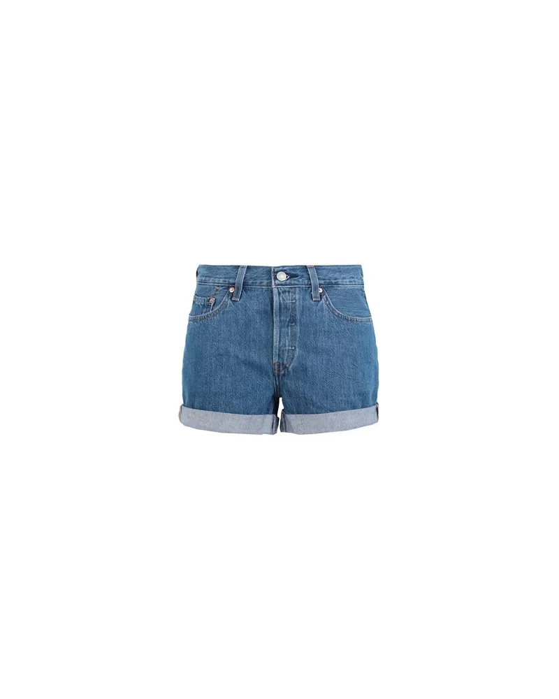 Levi's 501 ROLLED SHORTS  - HOSEN & RÖCKE - Jeansshortsauf YOOX.COM Blau