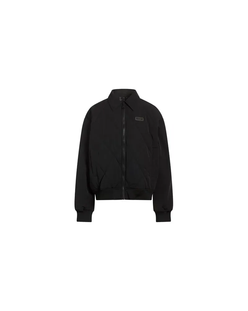 Versace Jeans JACKEN & MÄNTEL - Pufferjacken & Daunenjackenauf YOOX.COM Schwarz