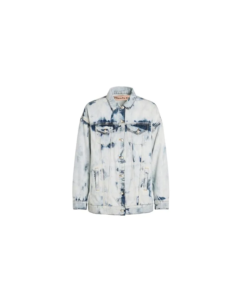 Manila Grace JACKEN & MÄNTEL - Jeansjacken/Mäntelauf YOOX.COM Blau