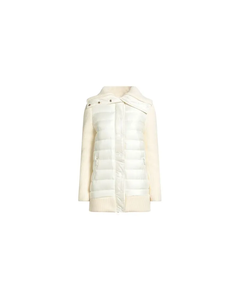 Elisabetta Franchi JACKEN & MÄNTEL - Pufferjacken & Daunenjackenauf YOOX.COM Elfenbein