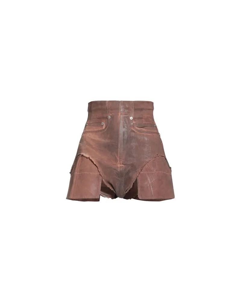DRKSHDW by Rick Owens HOSEN & RÖCKE - Jeansshortsauf YOOX.COM Ziegelrot