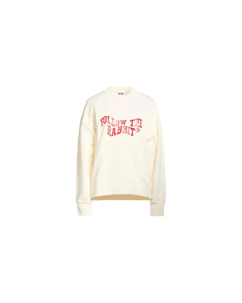 MSGM TOPS - Sweatshirtsauf YOOX.COM Cremeweiß