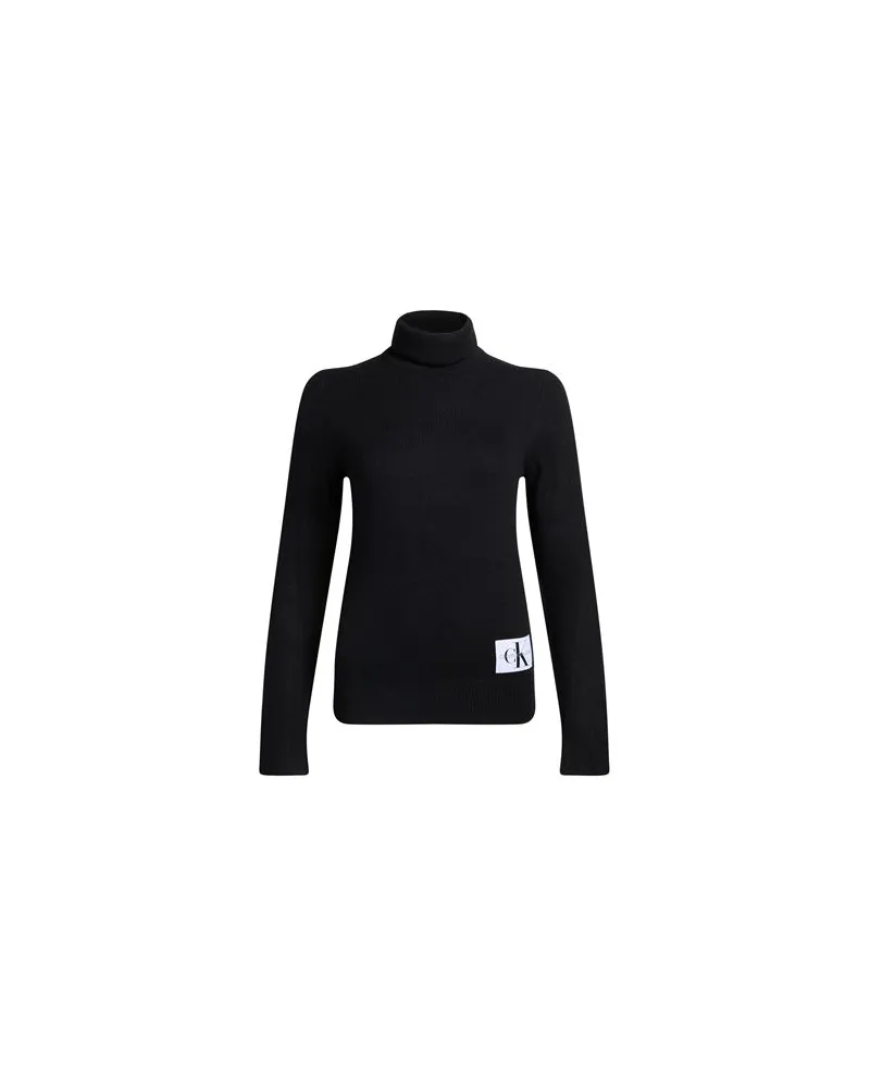 Calvin Klein STRICKWAREN - Rollkragenpulloverauf YOOX.COM Schwarz