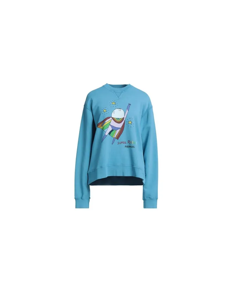 Dsquared2 TOPS - Sweatshirtsauf YOOX.COM Azurblau