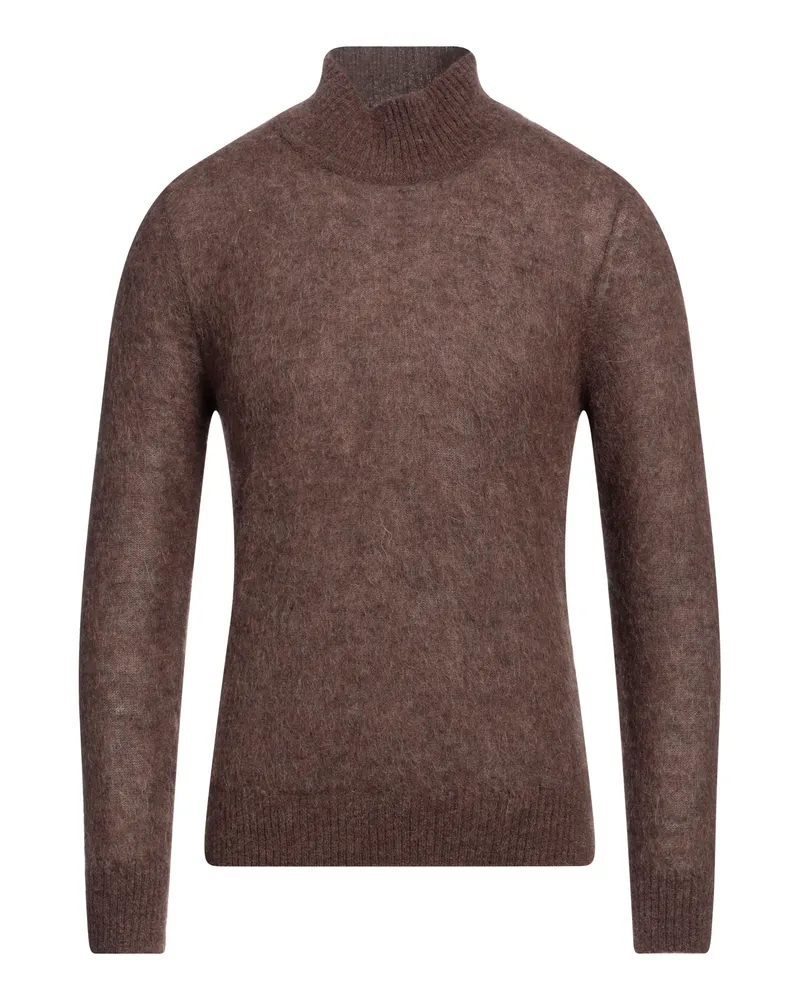 LARDINI Rollkragenpullover Braun