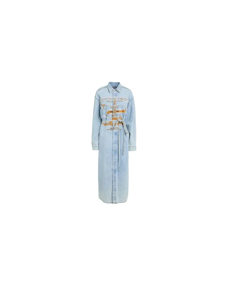 Y/PROJECT KLEIDER - Maxi-Kleiderauf YOOX.COM Blau