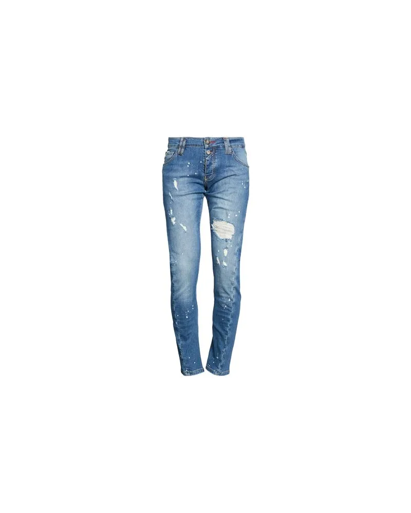 Philipp Plein HOSEN & RÖCKE - Jeanshosenauf YOOX.COM Blau