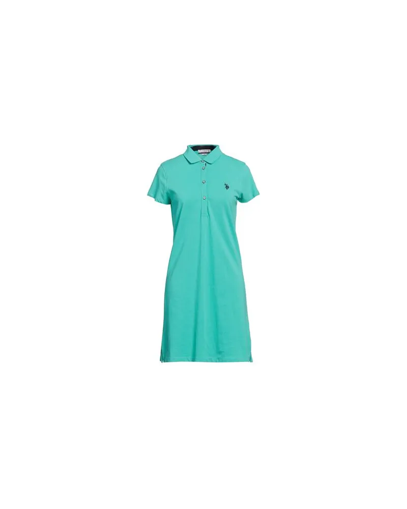 U.S. Polo Assn.  KLEIDER - Mini-Kleiderauf YOOX.COM Säuregrün