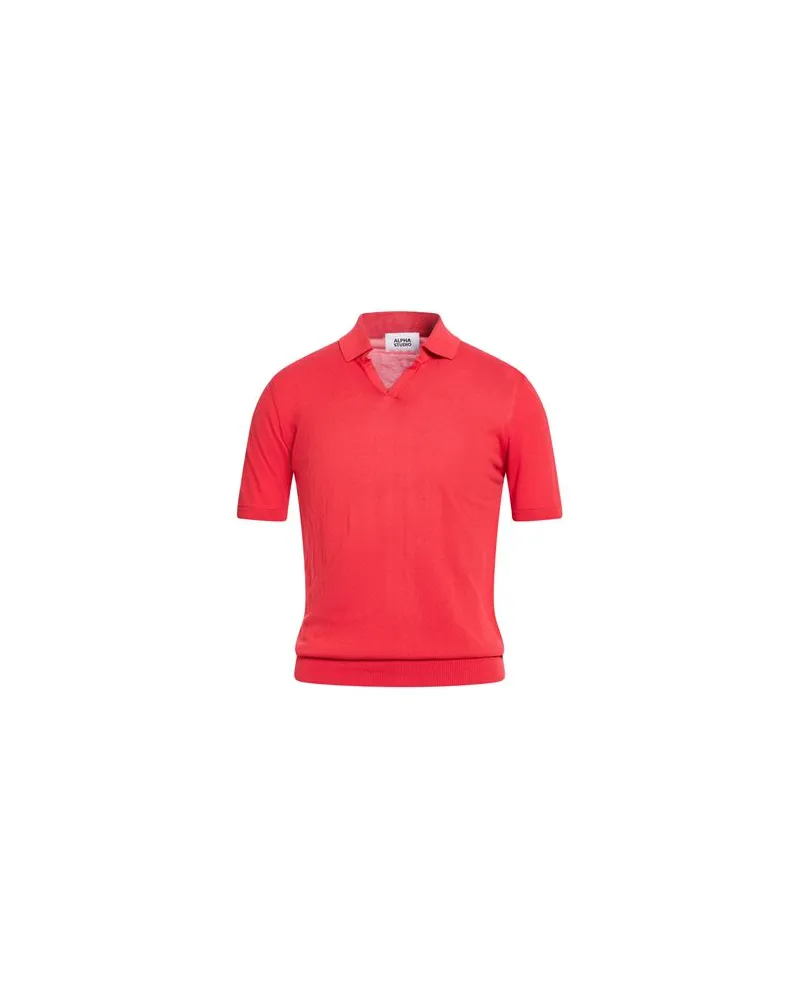 Alpha Studio STRICKWAREN - Pulloverauf YOOX.COM Tomatenrot